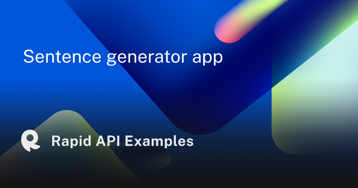 sentence-generator-app